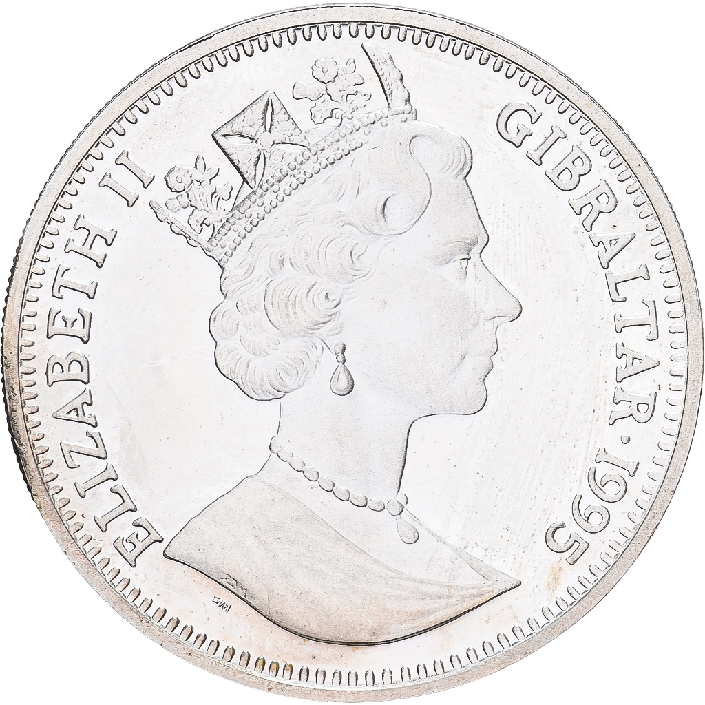 Gibraltar, Elizabeth II, 14 Ecus, Arc de Triomphe, 1995, Pobjoy Mint, Proof