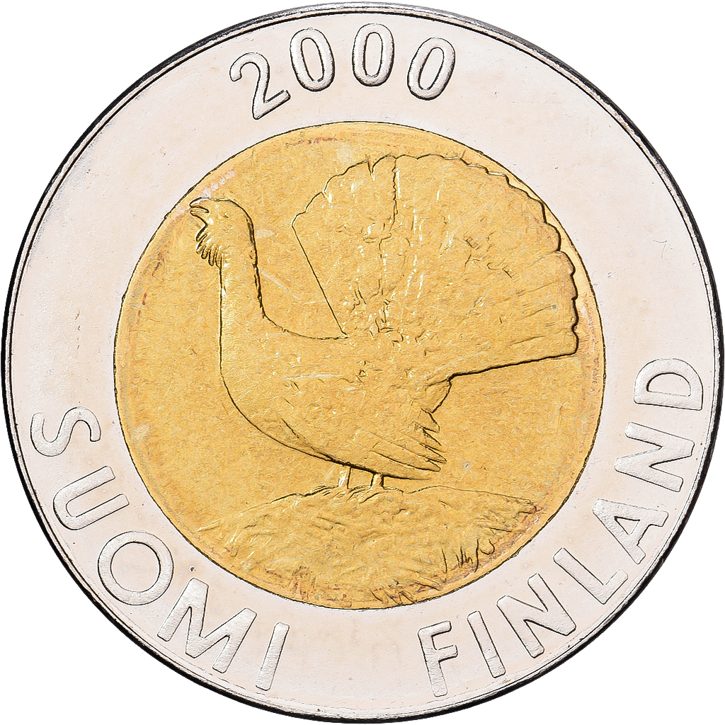 Finland, 10 Markkaa, 2000, Vantaa, Proof, Bimetallic, MS(65-70), KM:77
