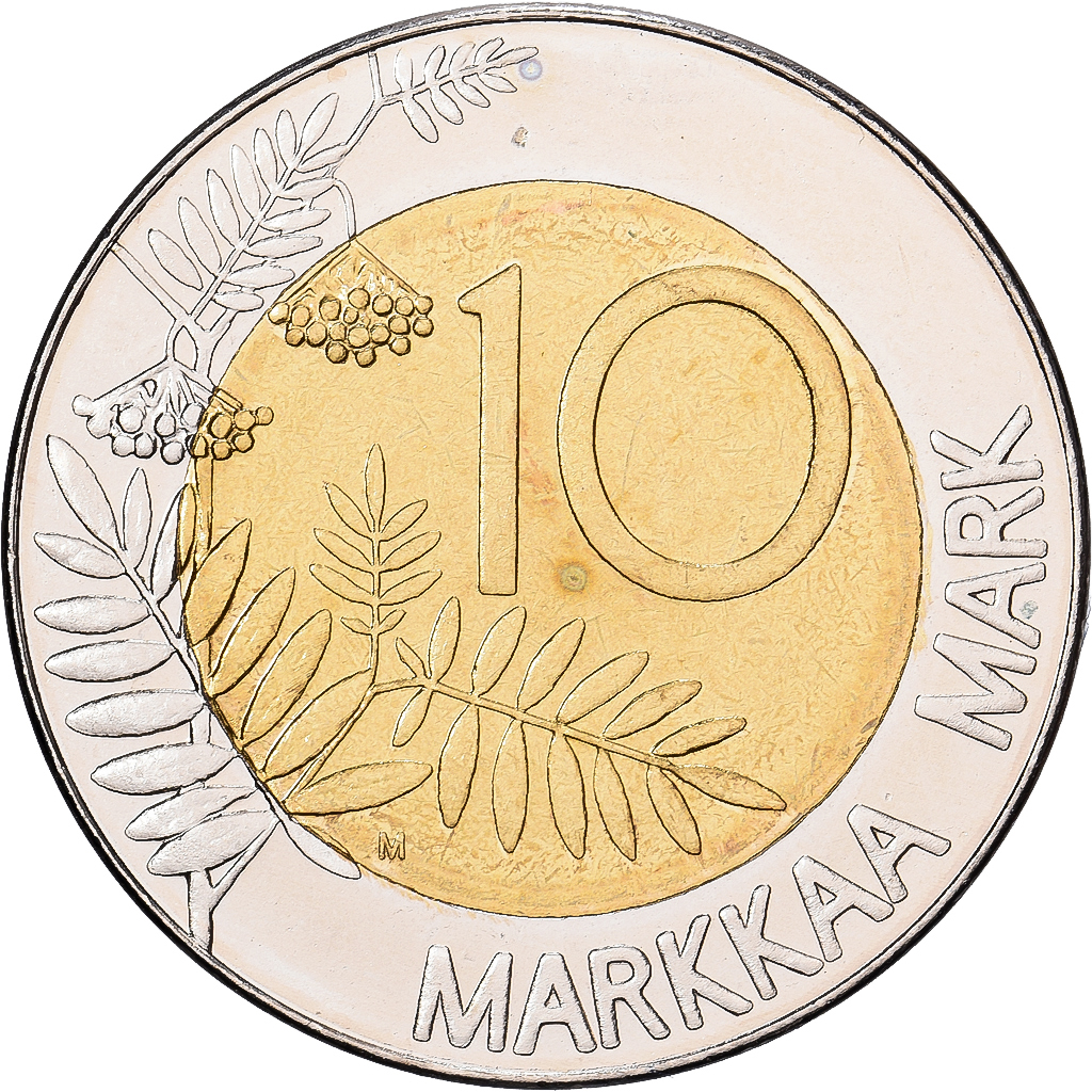 Finland, 10 Markkaa, 2000, Vantaa, Proof, Bimetallic, MS(65-70), KM:77
