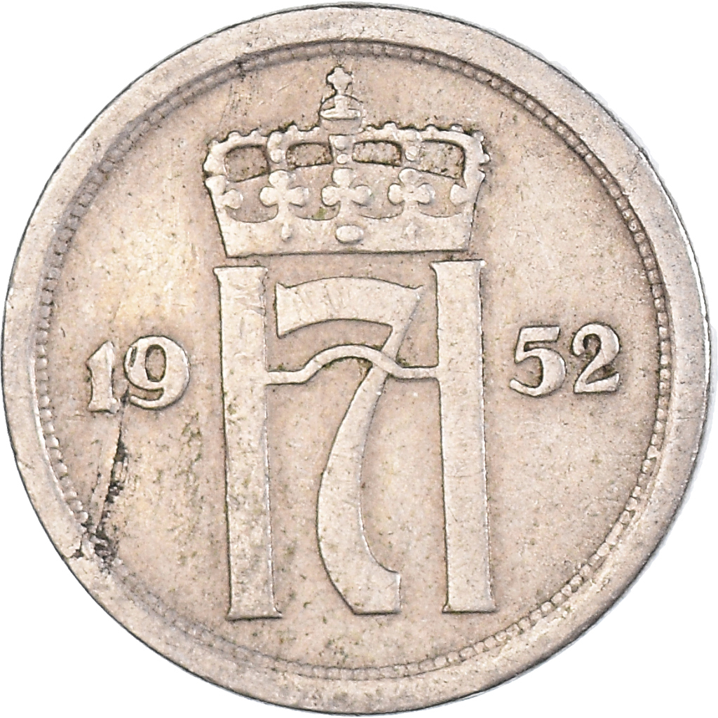 Moneda, Noruega, 25 Öre, 1952