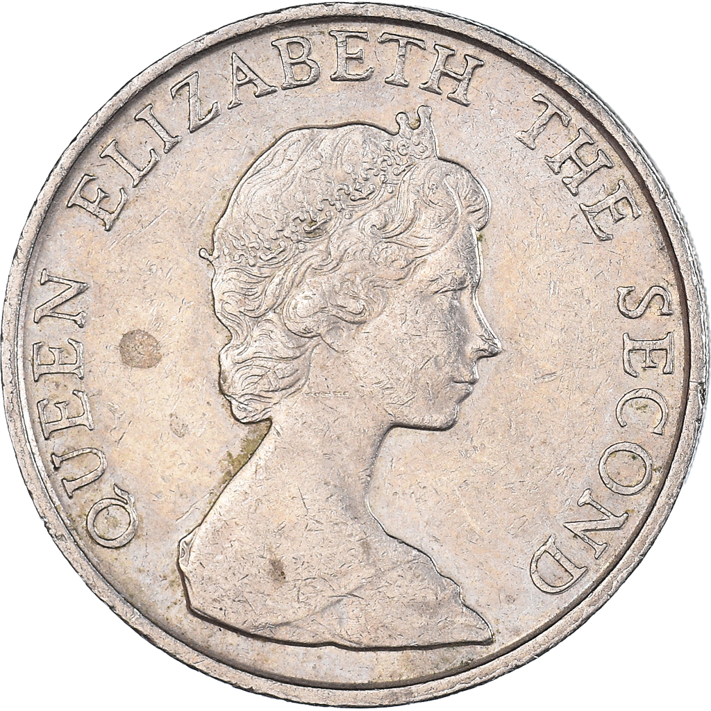 Moneda, Hong Kong, 5 Dollars, 1982