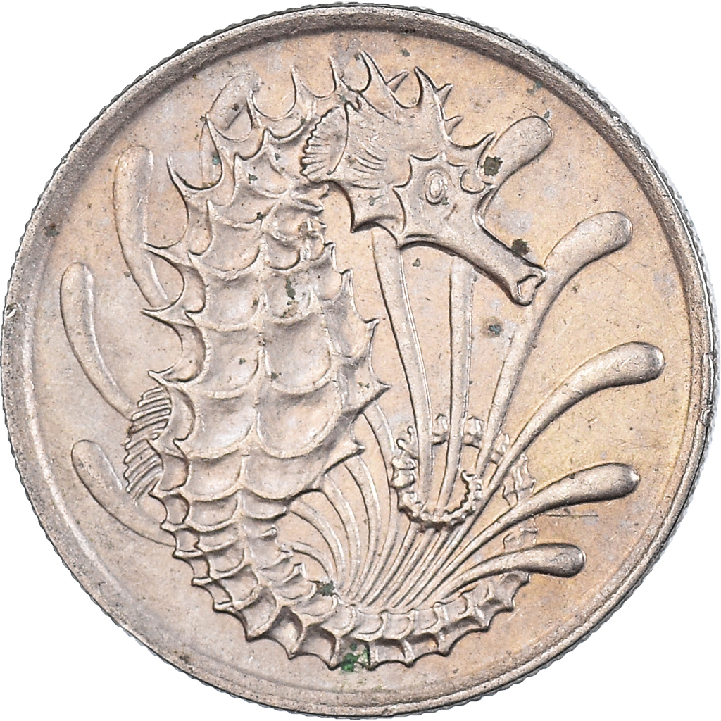 Moneda, Singapur, 10 Cents, 1970