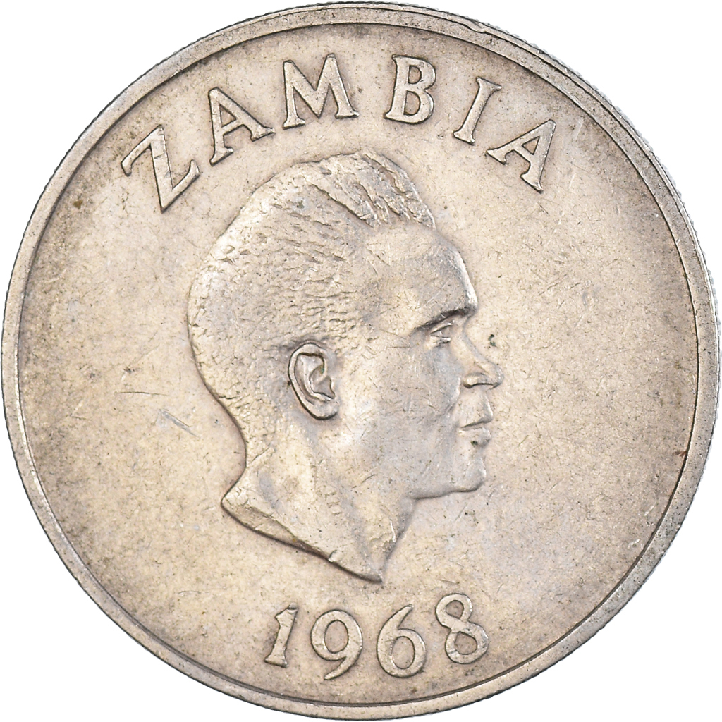Coin, Zambia, 20 Ngwee, 1968 African Coins