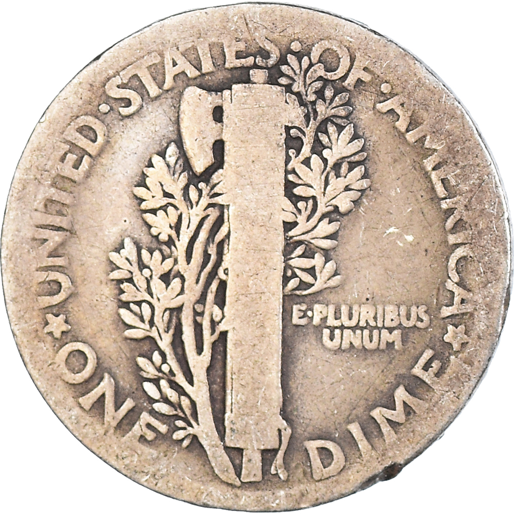 Coin, United States, Dime, 1917 10 Cents