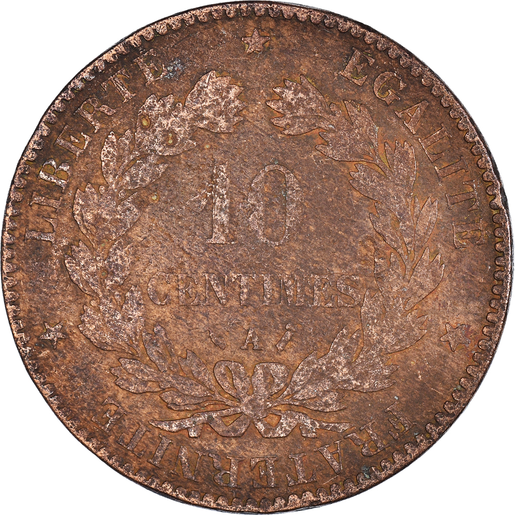 Coin, France, 10 Centimes, 1886