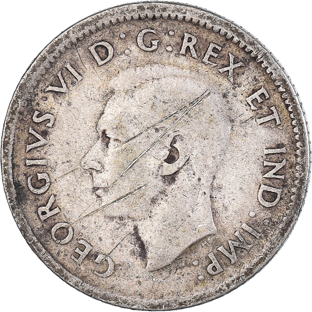 Moneda, Canadá, 10 Cents, 1942