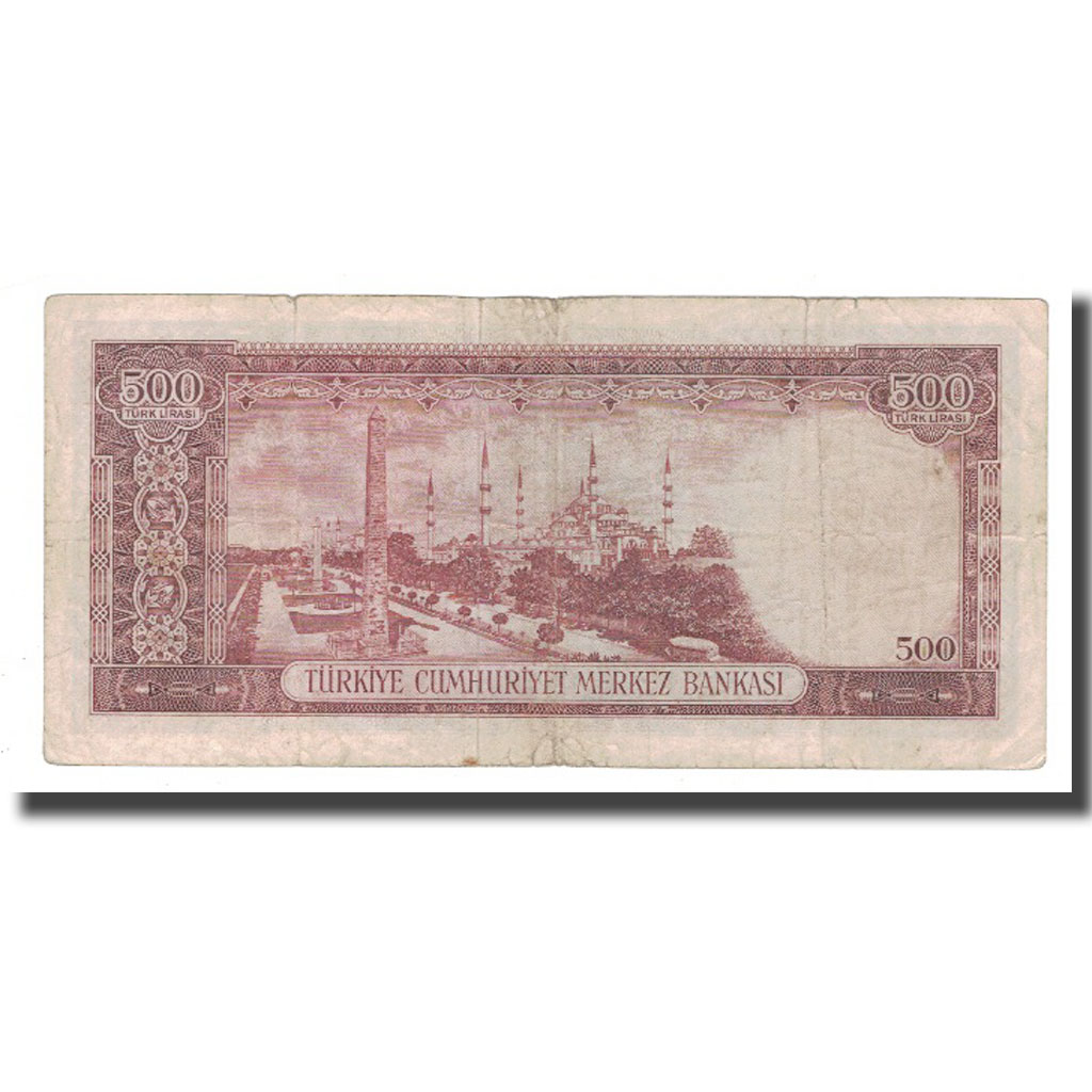 Banknote, Turkey, 500 Lira, 1930, 1930-06-11, KM:170a, VF(20-25)