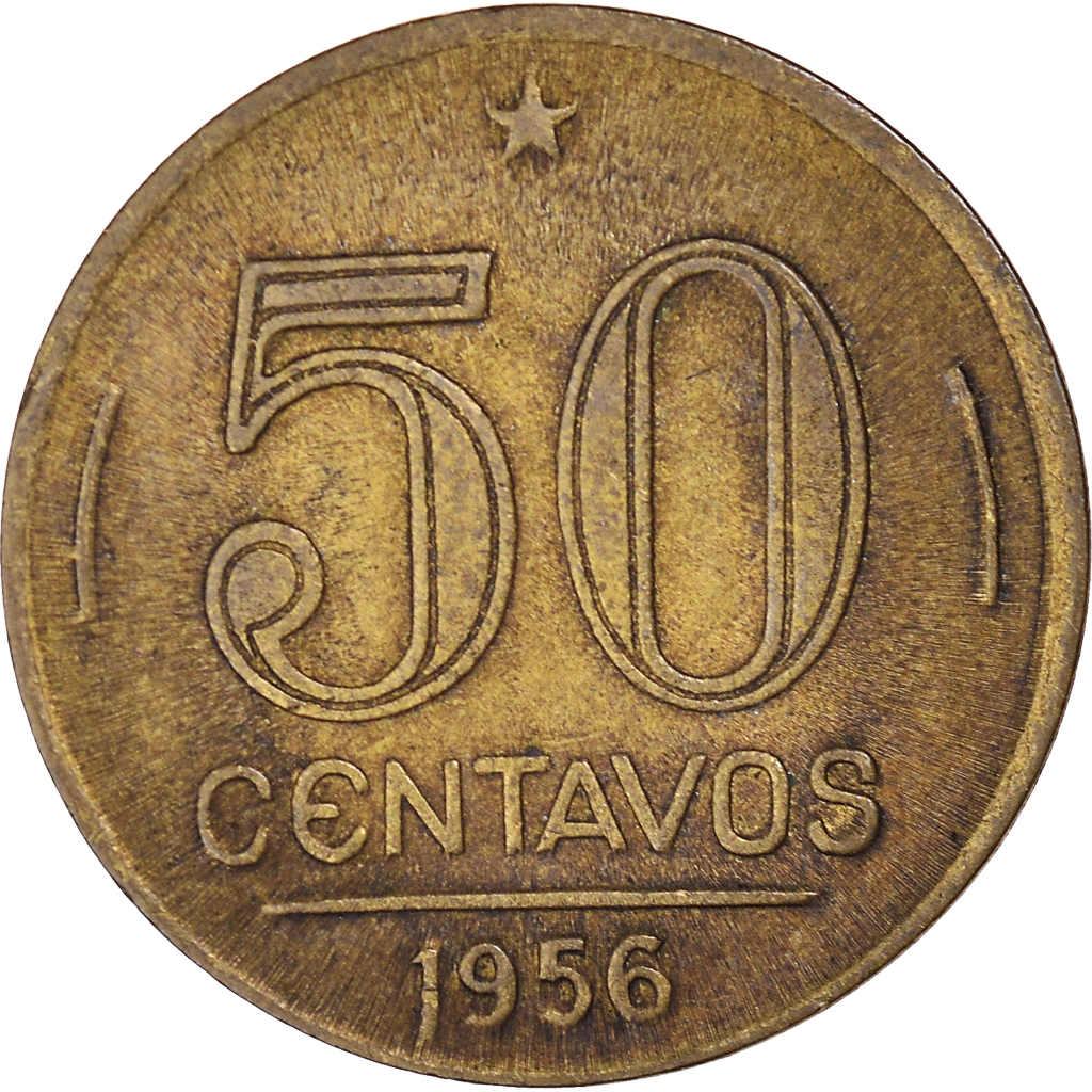 Moneda, Brasil, 50 Centavos, 1956