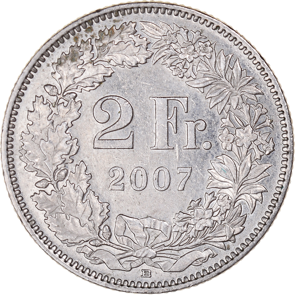 スイス2Fr   値下げしました❣️ 1403884] Coin, Switzerland, 2 Francs, 2007 | eBay
