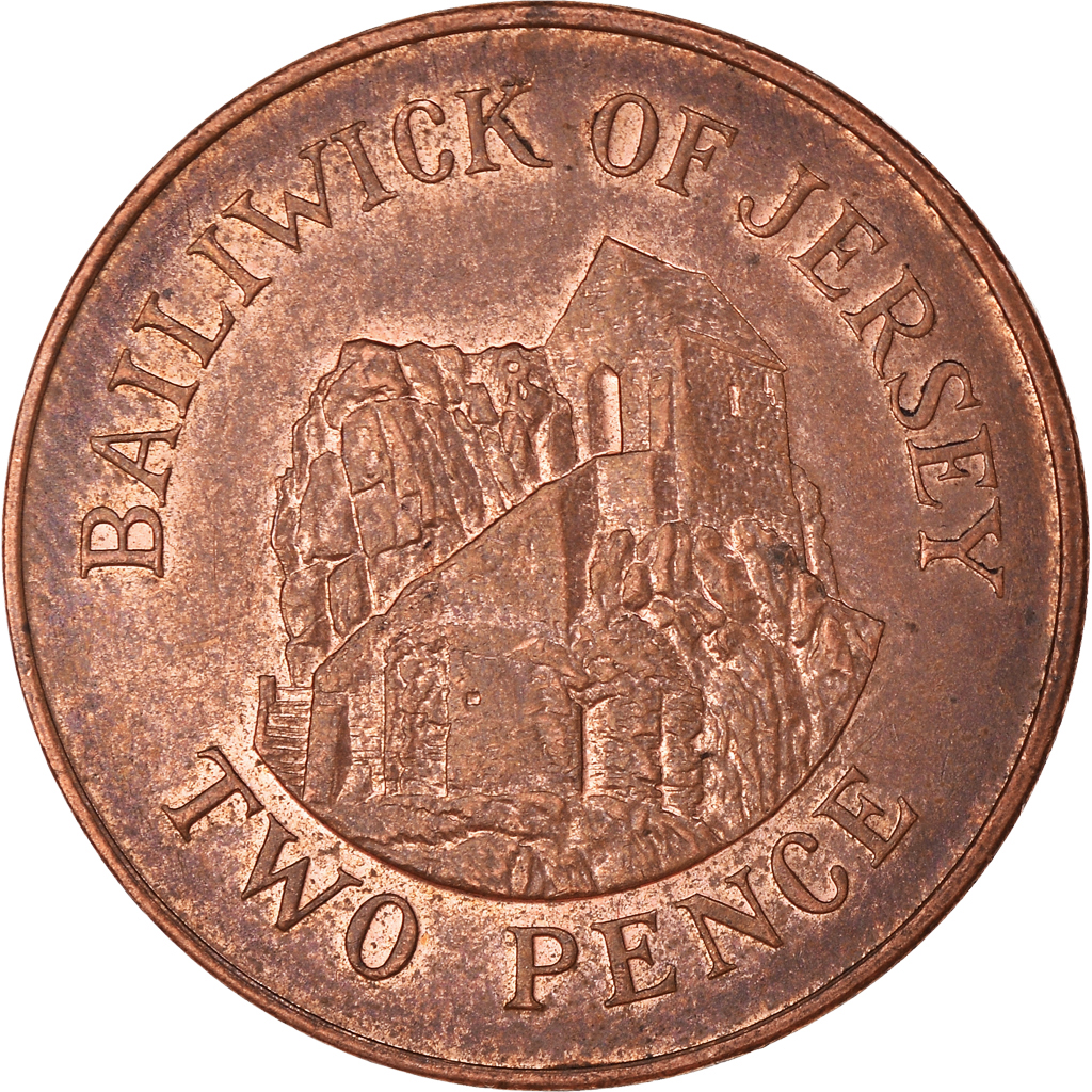 Coin, Jersey, 2 Pence, 1998