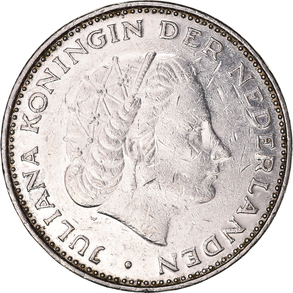 Coin, Netherlands, 2-1/2 Gulden, 1971