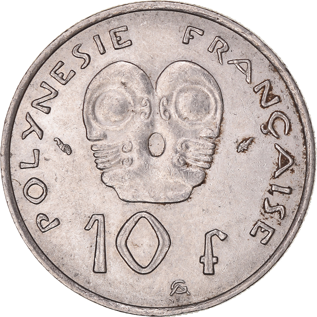 Moneda, Polinesia francesa, 10 Francs, 1975