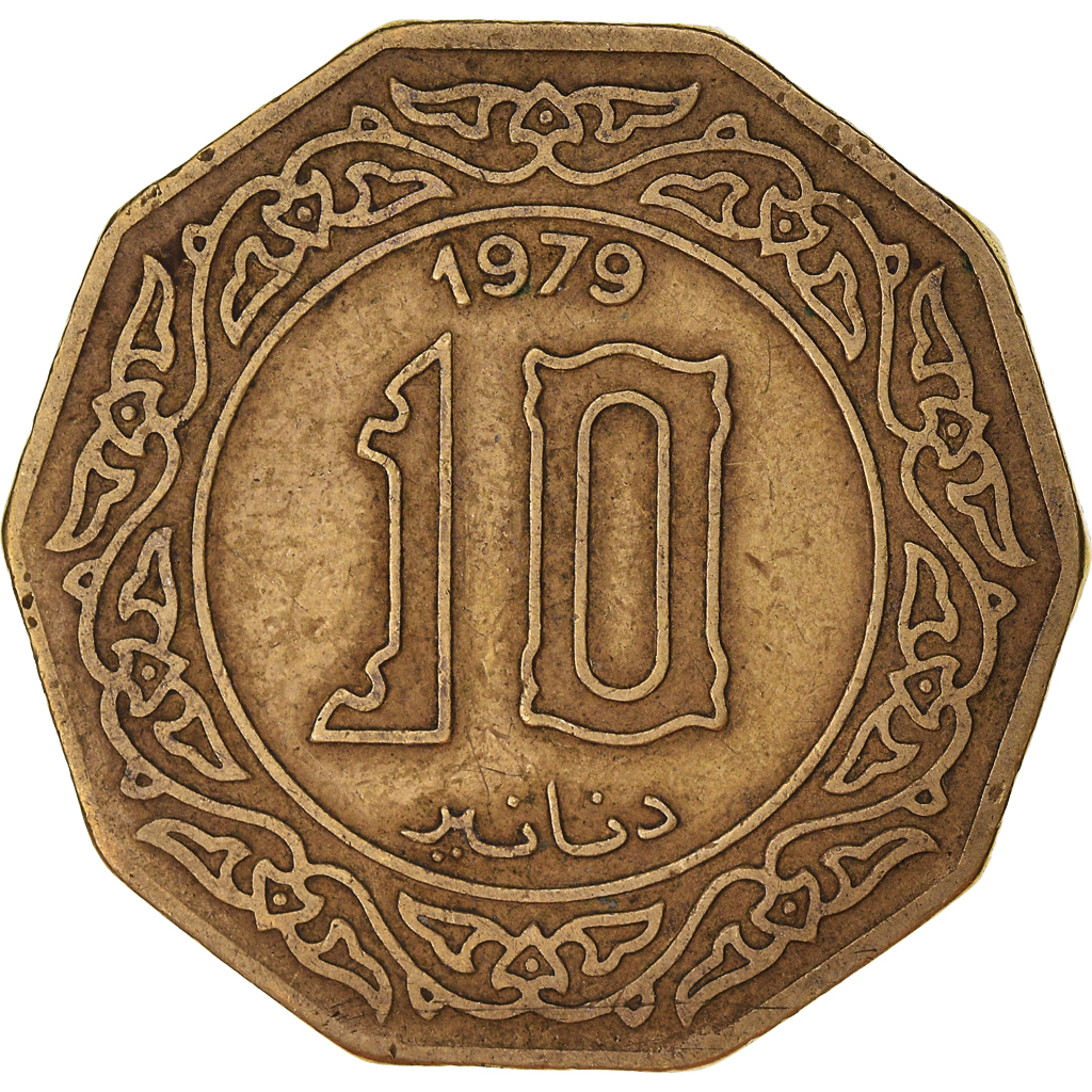 Coin, Algeria, 10 Dinars, 1979