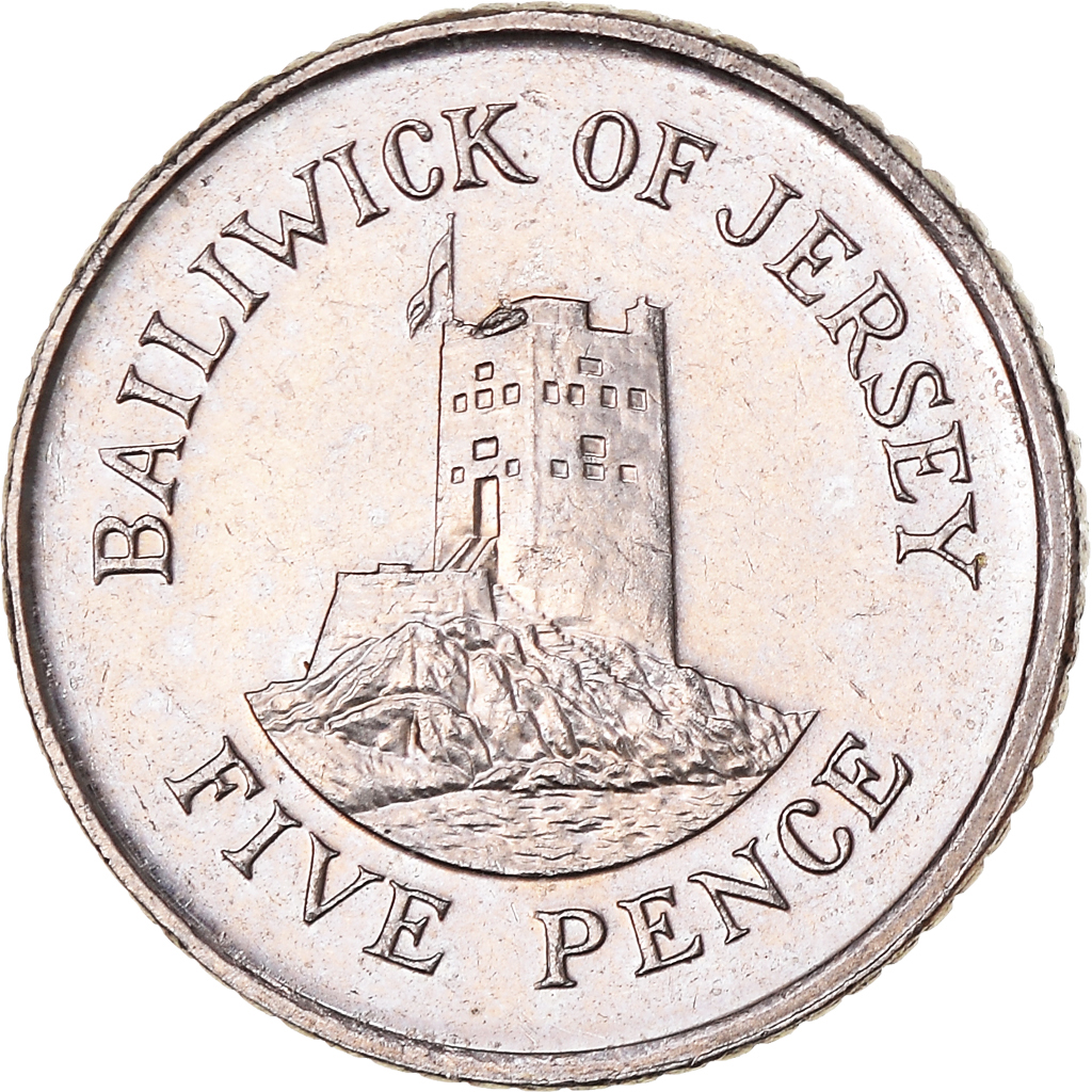 Coin, Jersey, 5 Pence, 1998