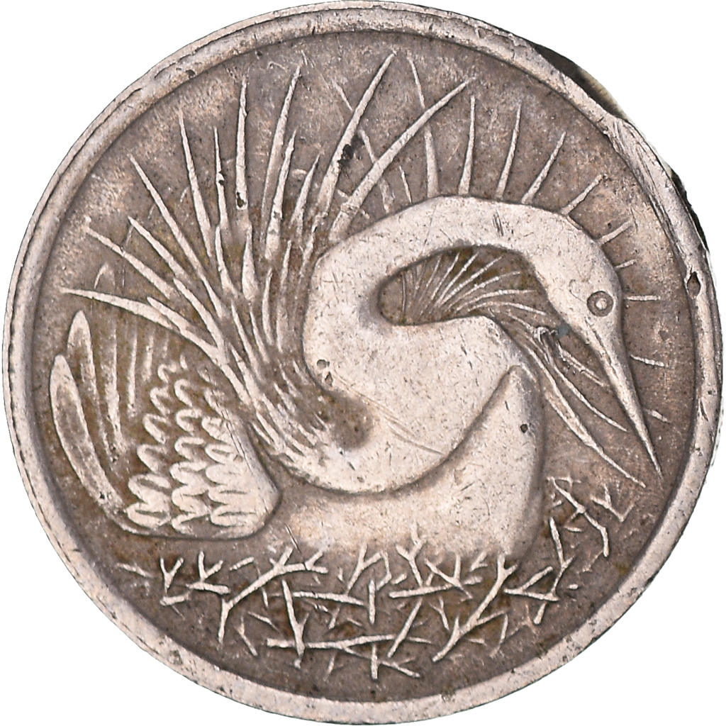 Moneda, Singapur, 5 Cents, 1976