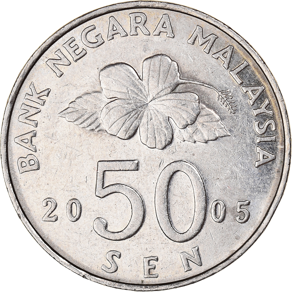Moneda, Malasia, 50 Sen, 2005