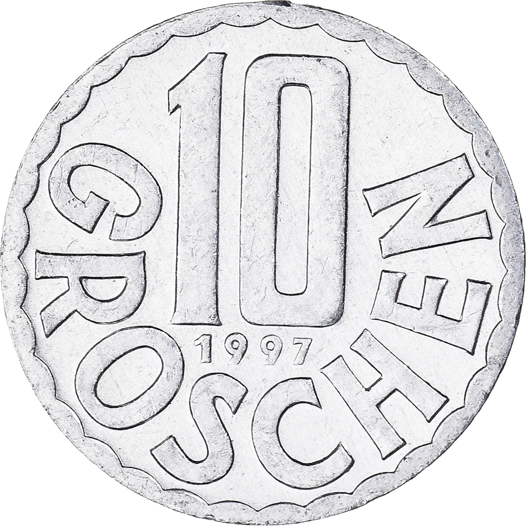 Moneda, Austria, 10 Groschen, 1997