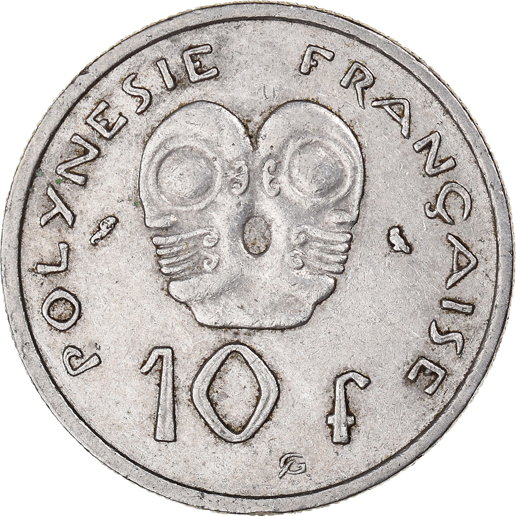 Moneda, Polinesia francesa, 10 Francs, 1972