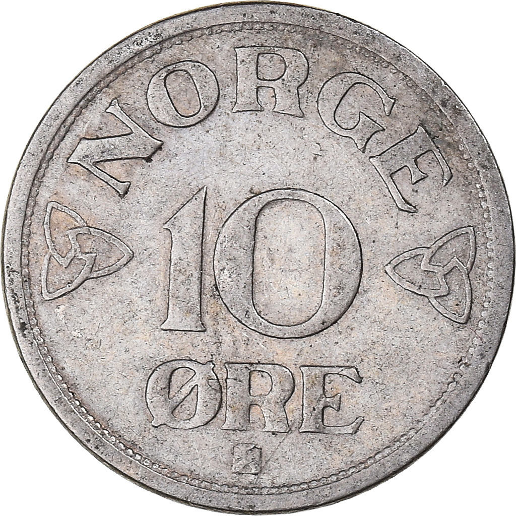 Moneda, Noruega, 10 Öre, 1955