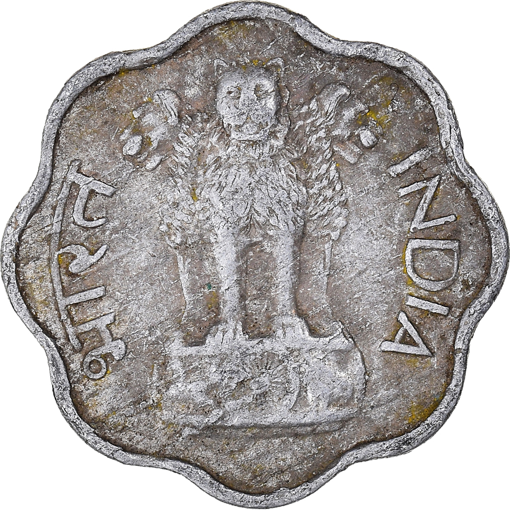 Coin, India, 2 Paise, 1966