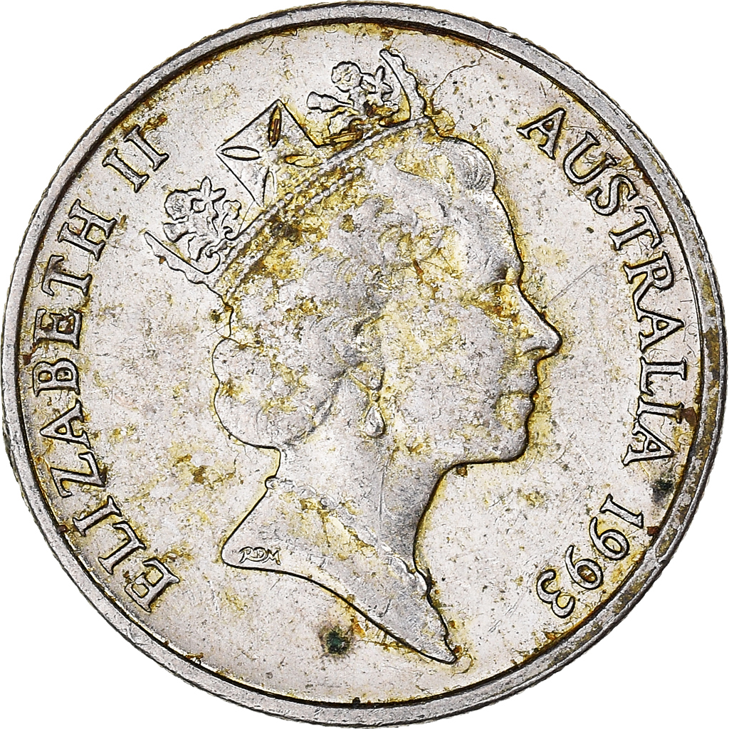 Moneda, Australia, 5 Cents, 1993