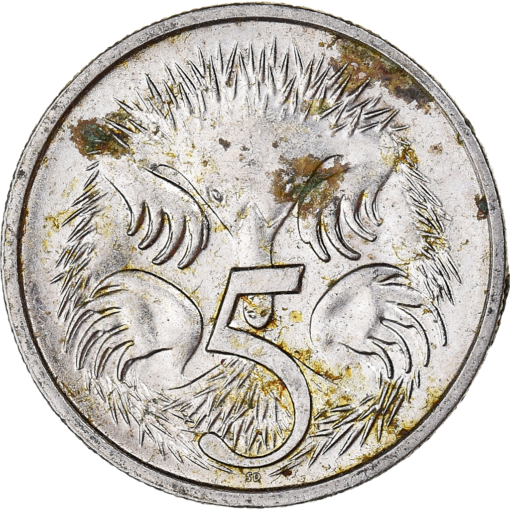Moneda, Australia, 5 Cents, 1993