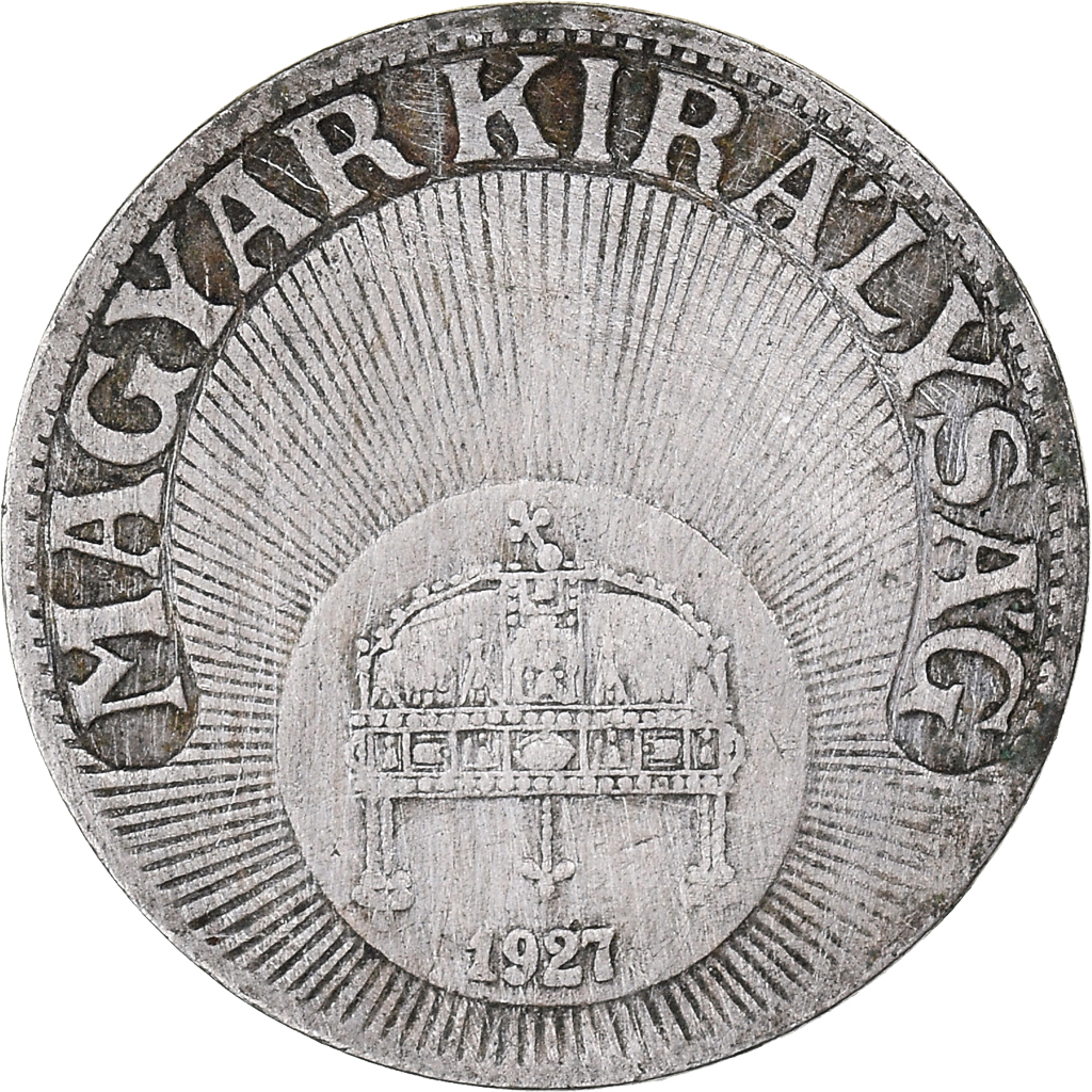 Moneda, Hungría, 10 Filler, 1927