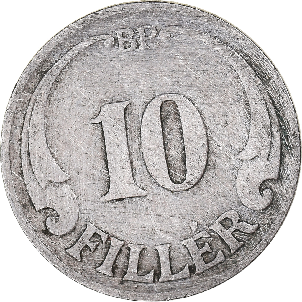 Moneda, Hungría, 10 Filler, 1927