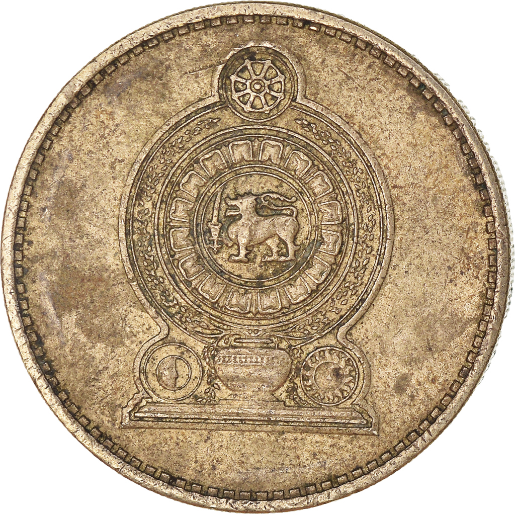 Moneda, Sri Lanka, 5 Rupees, 1991