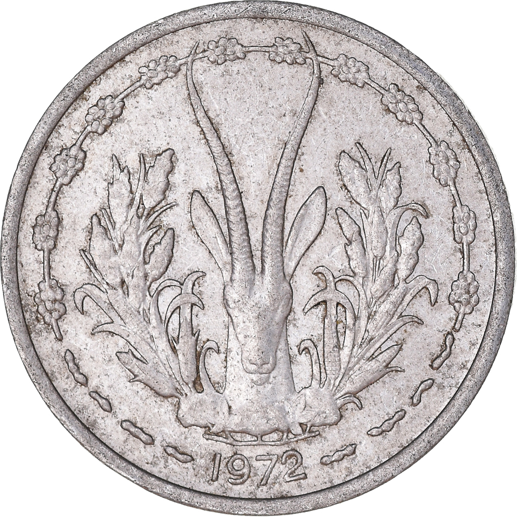 Coin, West African States, Franc, 1972