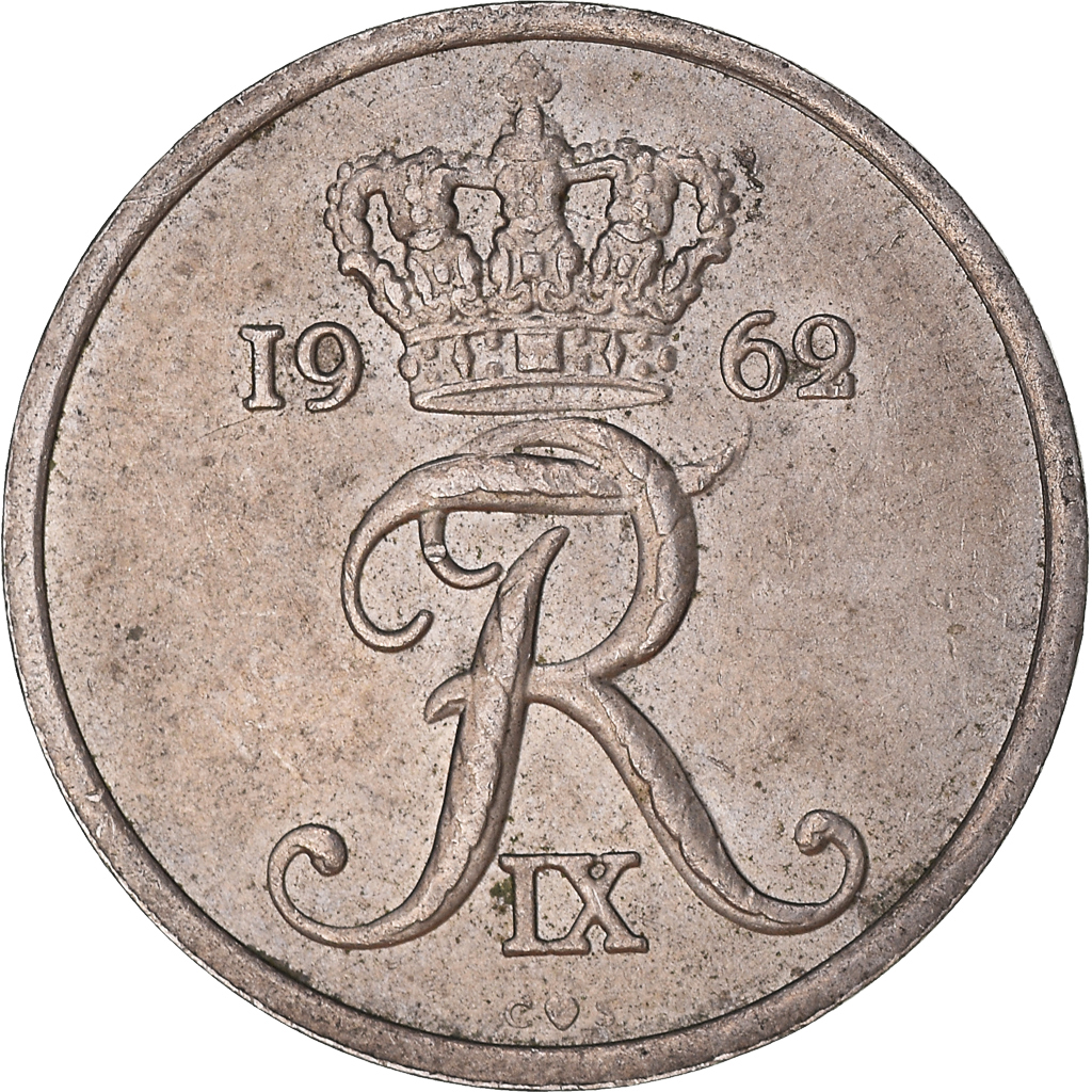 Moneda, Dinamarca, 25 Öre, 1962