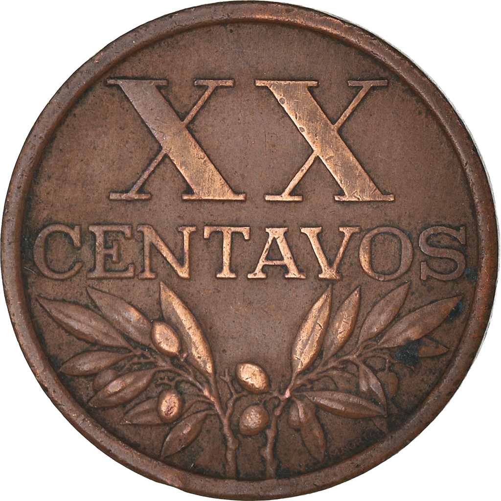 Moneda, Portugal, 20 Centavos, 1964
