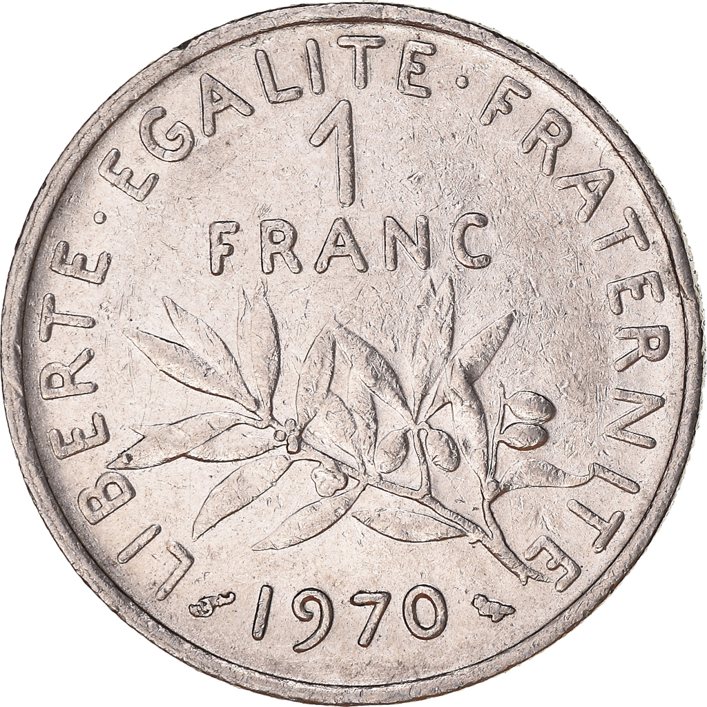 Moneda, Francia, Franc, 1970