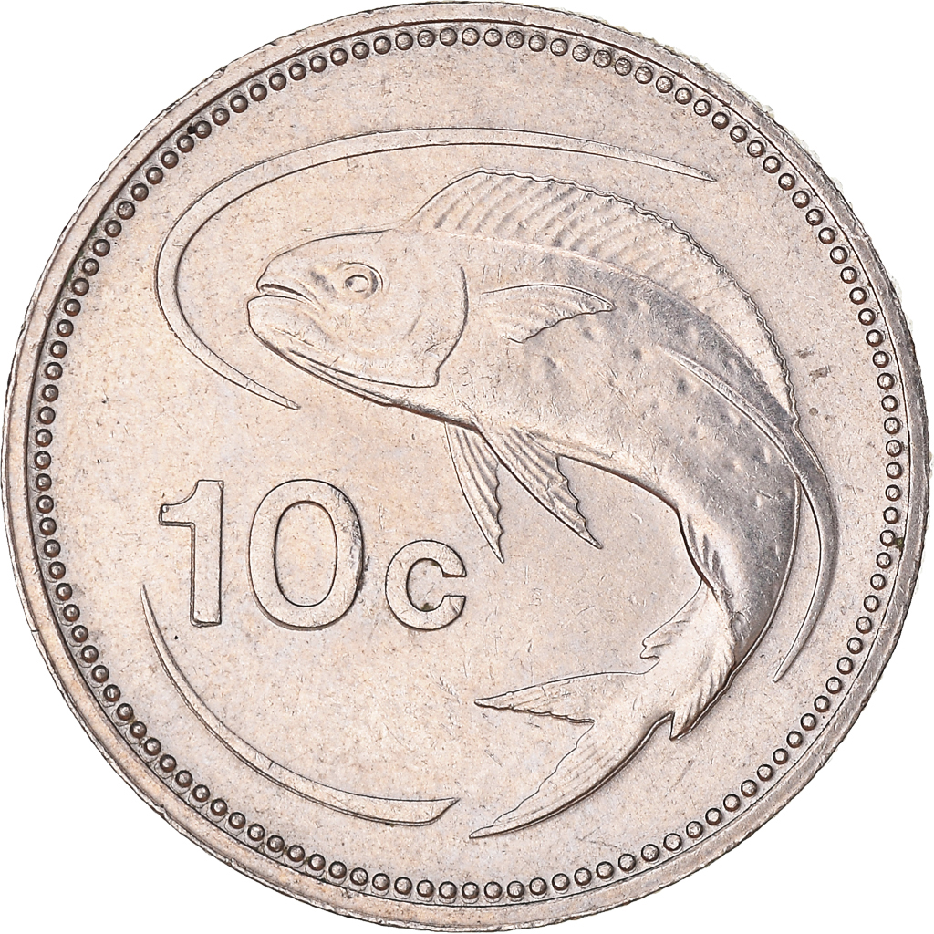 Moneda, Malta, 10 Cents, 1992