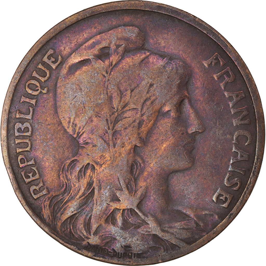 Coin, France, 10 Centimes, 1905