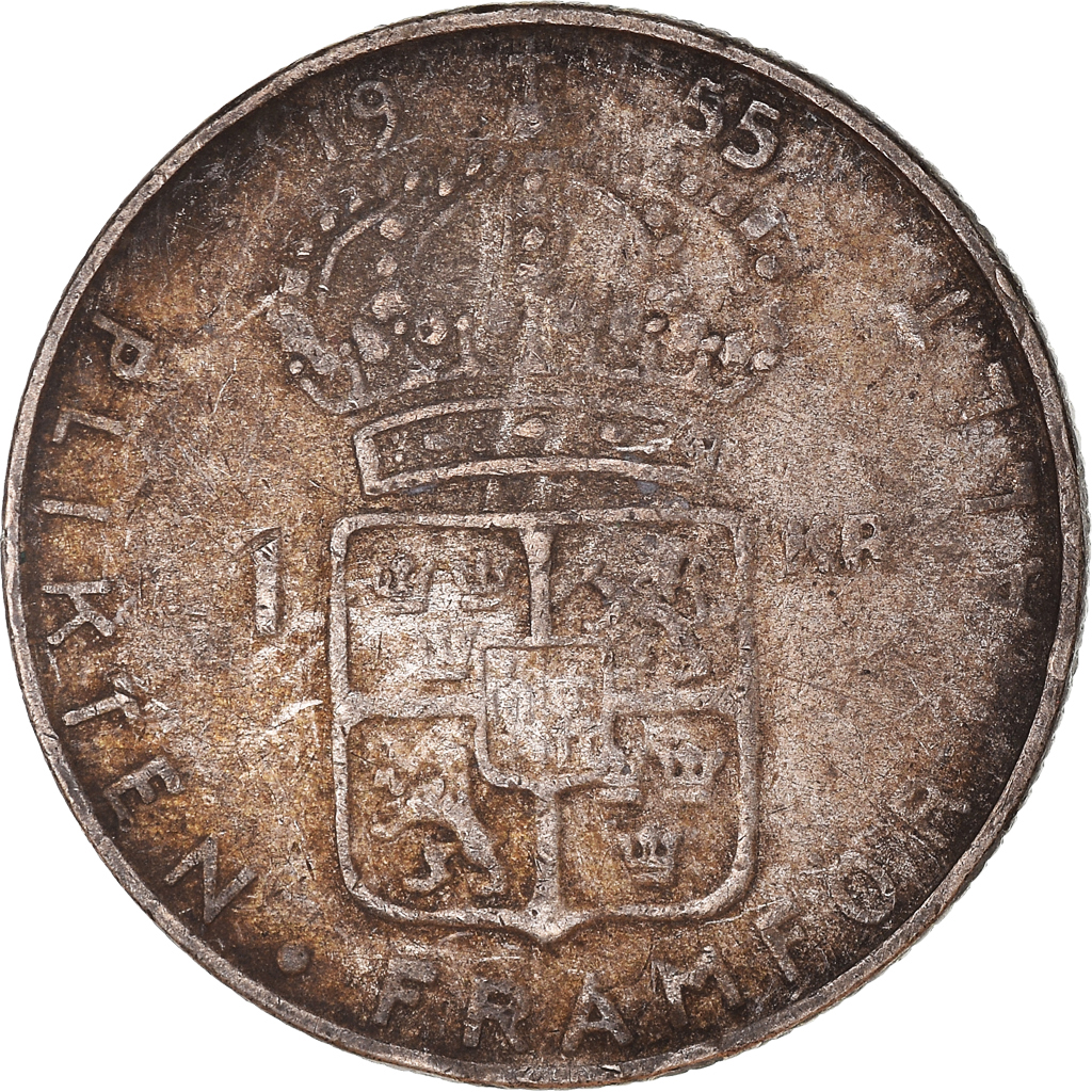 Moneda, Suecia, Krona, 1955