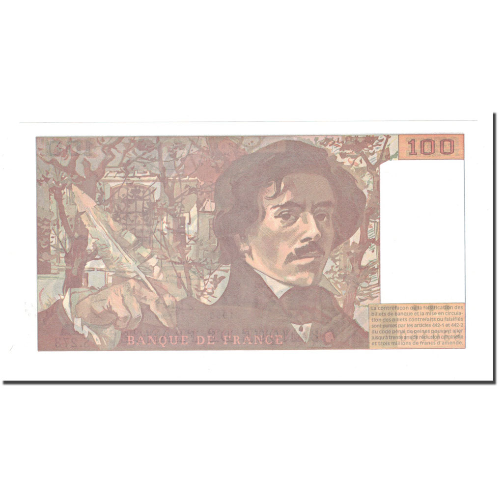 France, 100 Francs, 1995, UNC(65-70), Fayette:69ter.2b, KM:154h