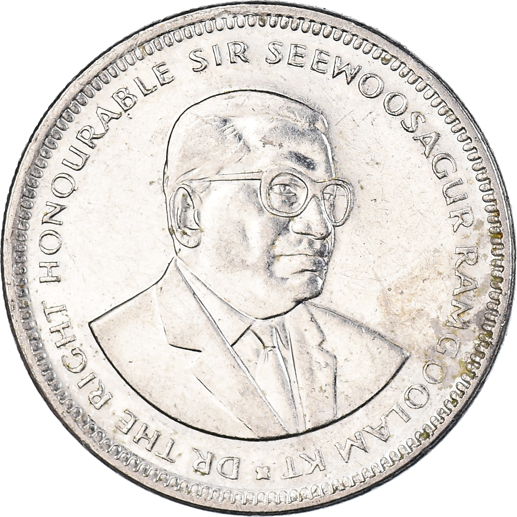 Moneda, Mauricio, 1/2 Rupee, 1999