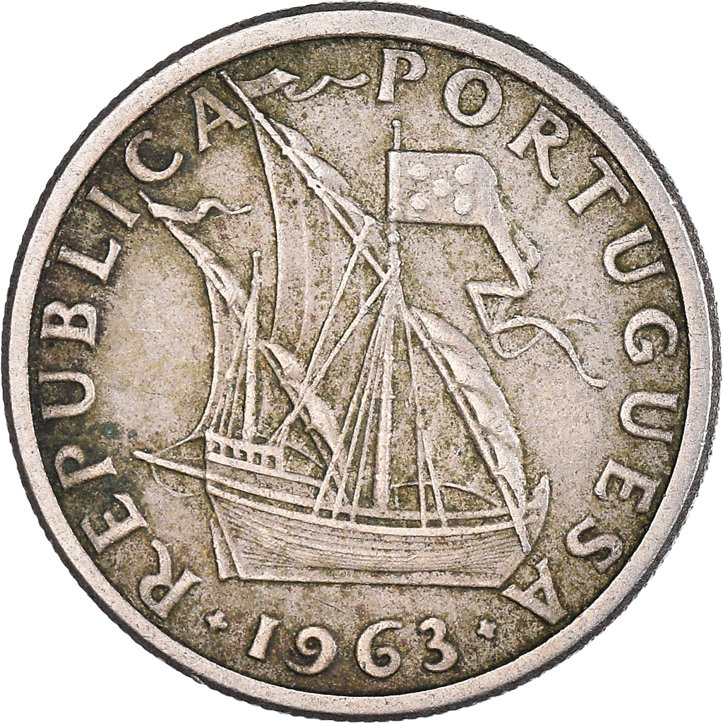 Moneda, Portugal, 2-1/2 Escudos, 1963