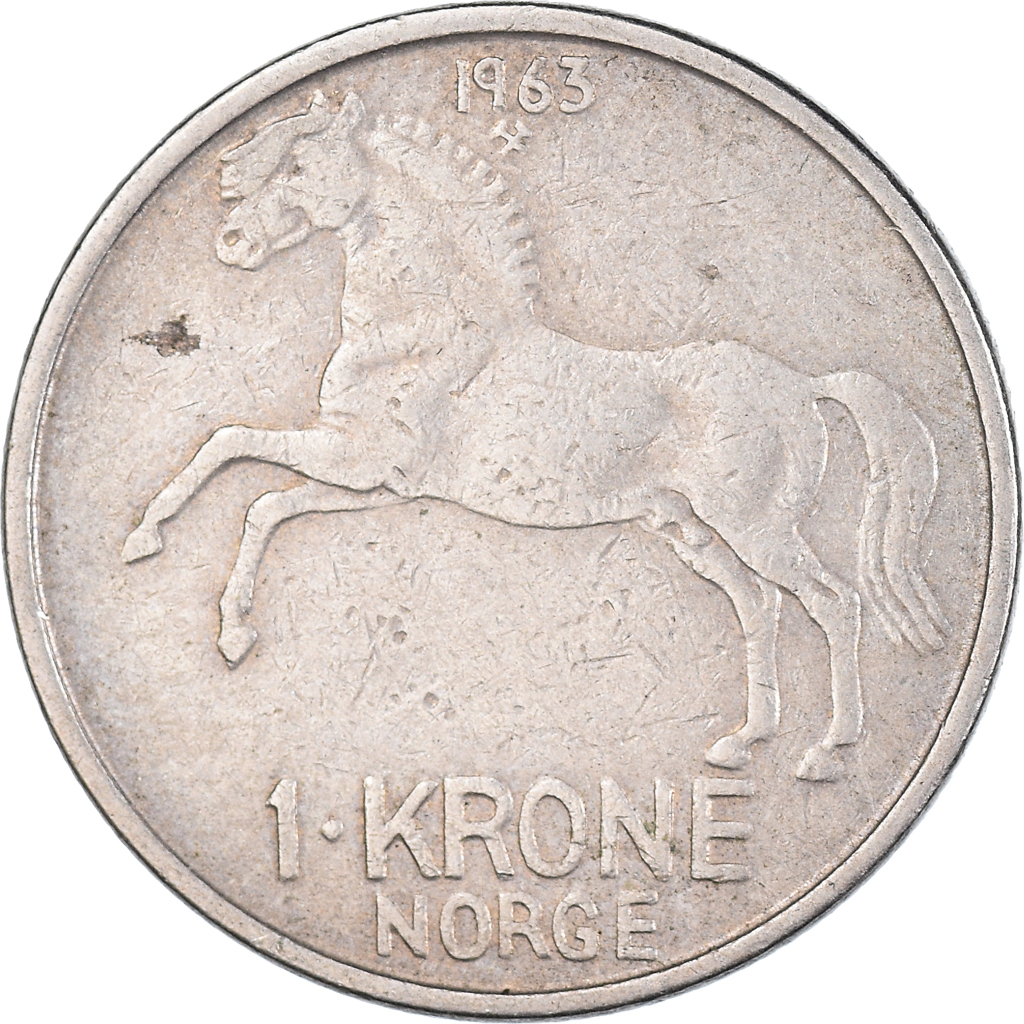 Moneda, Noruega, Krone, 1963