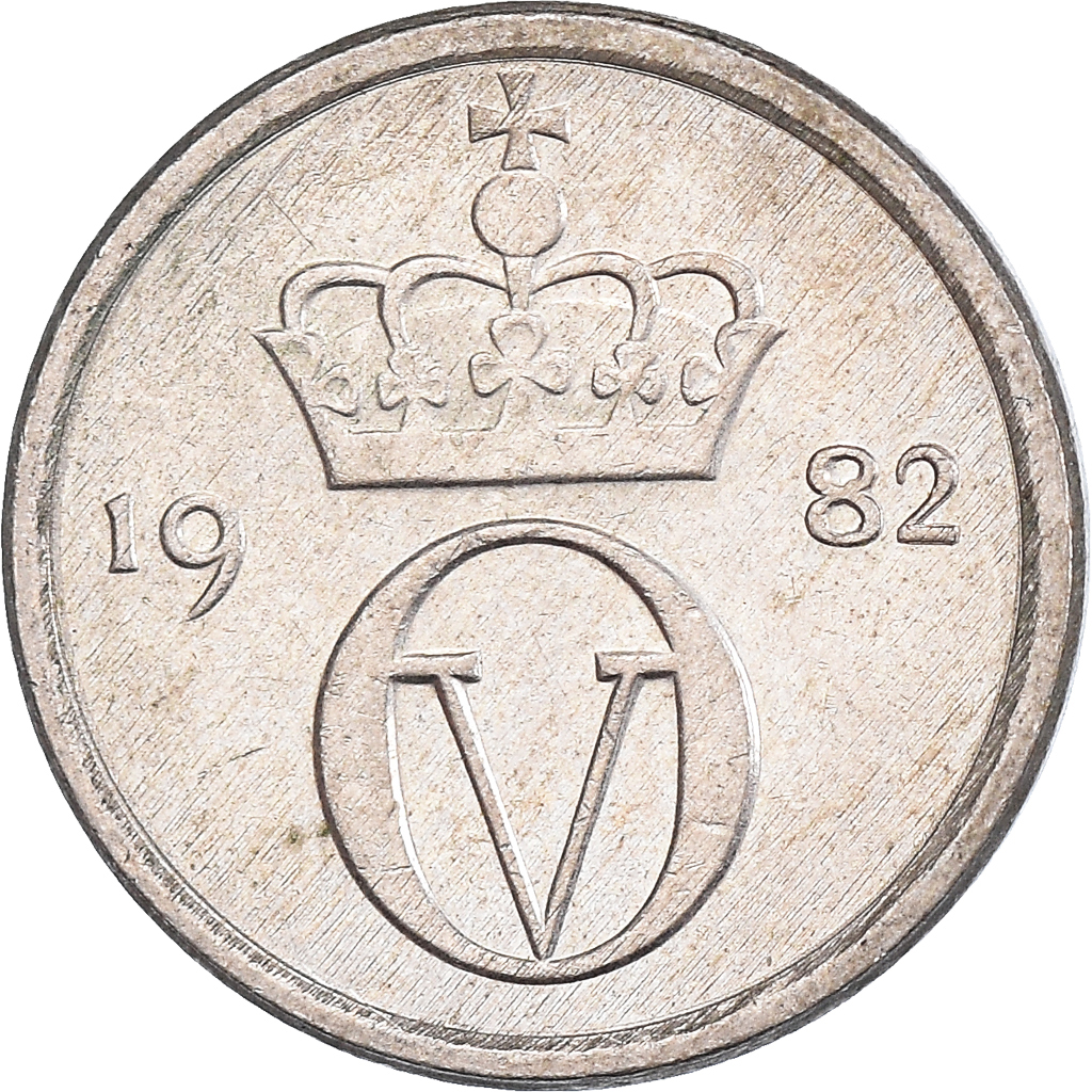 Moneda, Noruega, 10 Öre, 1982