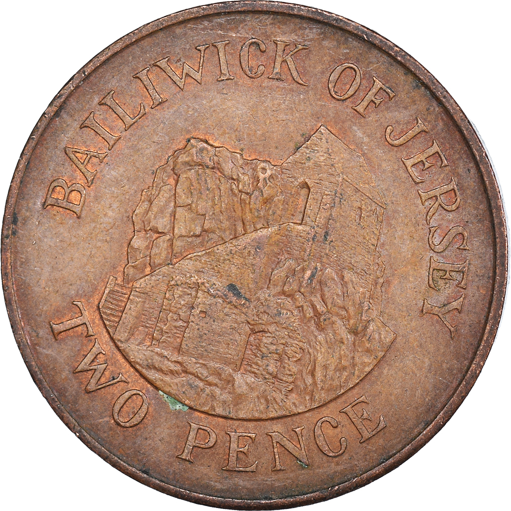 Coin, Jersey, 2 Pence, 1984