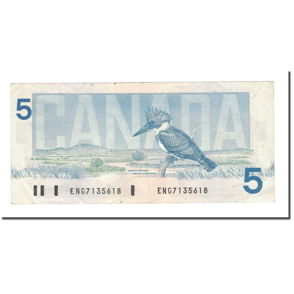 Banknote, Canada, 5 Dollars, 1986, KM:95a2, EF(40-45)