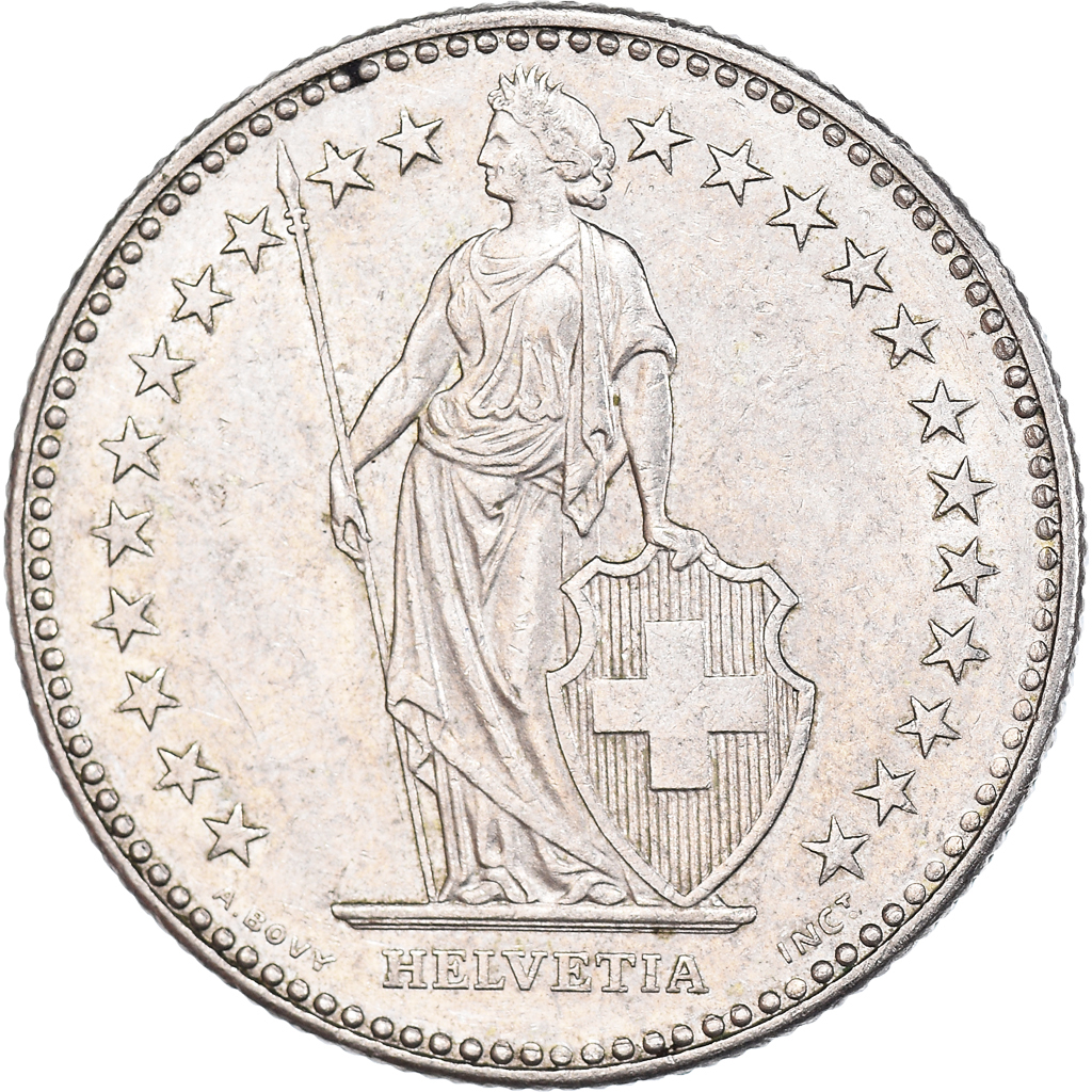 Coin, Switzerland, 2 Francs, 1991