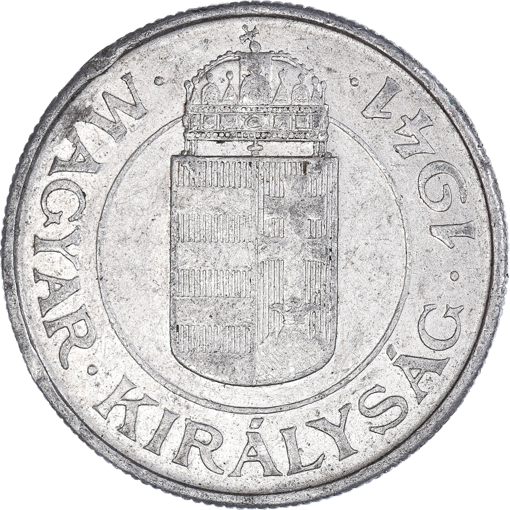 Moneda, Hungría, 2 Pengö, 1941