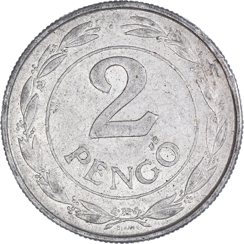 Moneda, Hungría, 2 Pengö, 1941