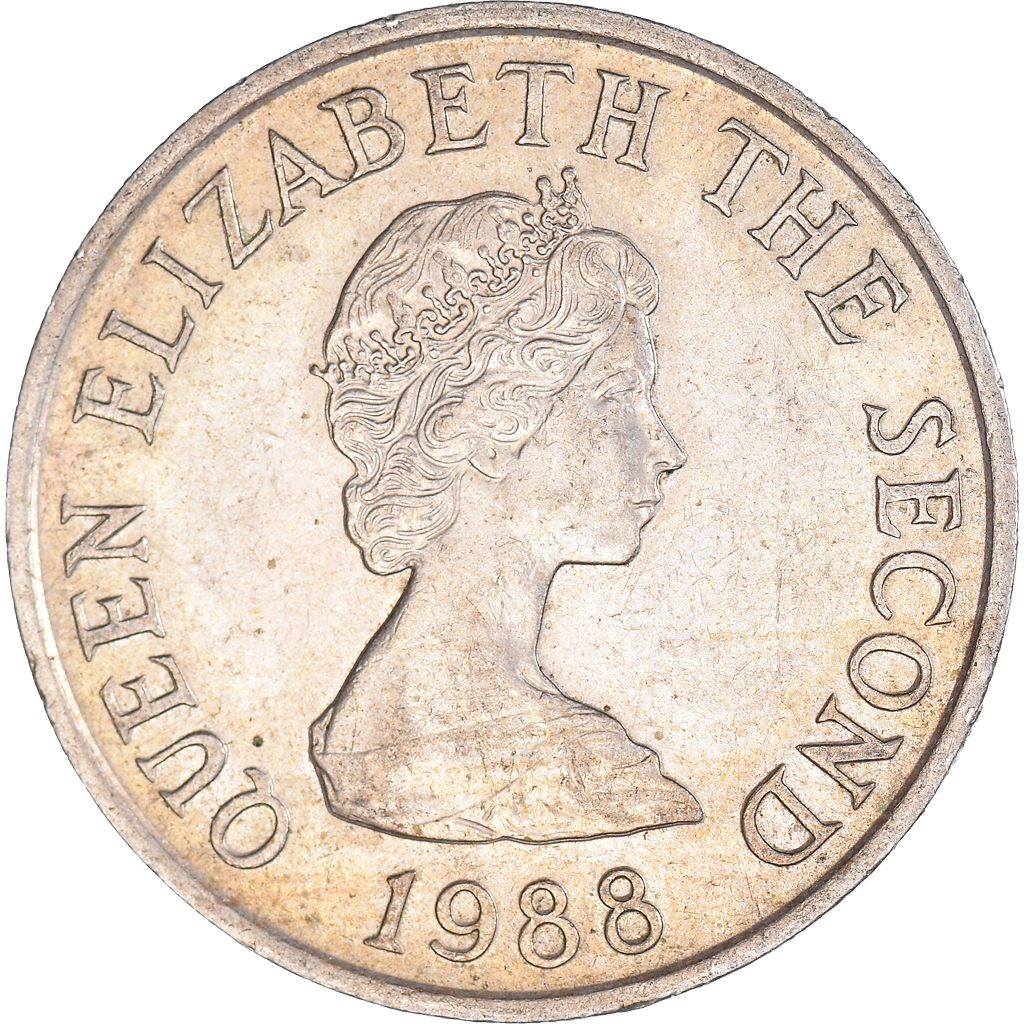 Coin, Jersey, 10 Pence, 1988