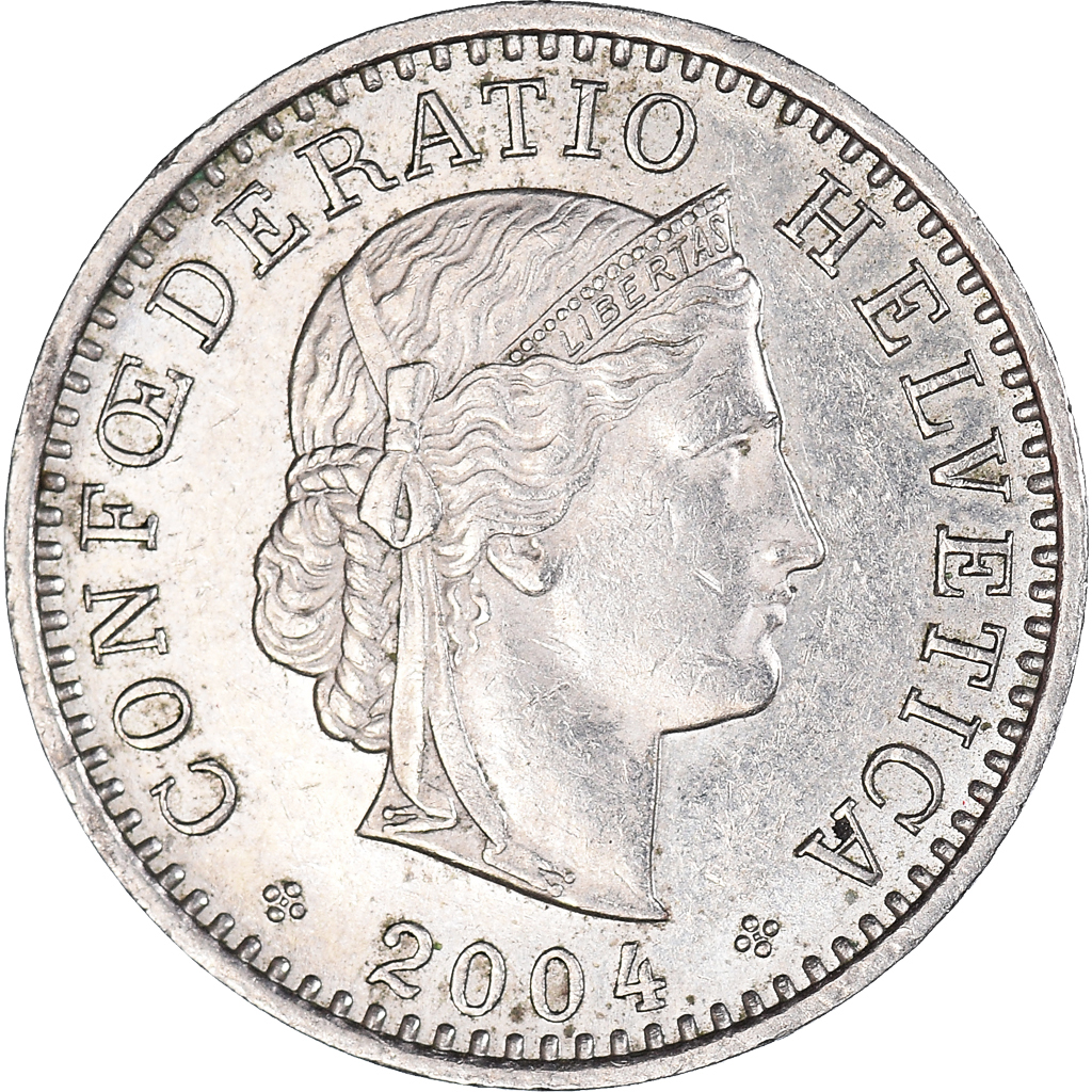 Moneda, Suiza, 20 Rappen, 2004