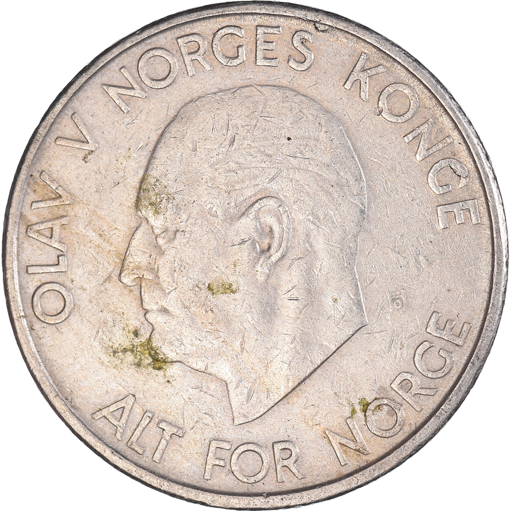 Moneda, Noruega, 5 Kroner, 1965