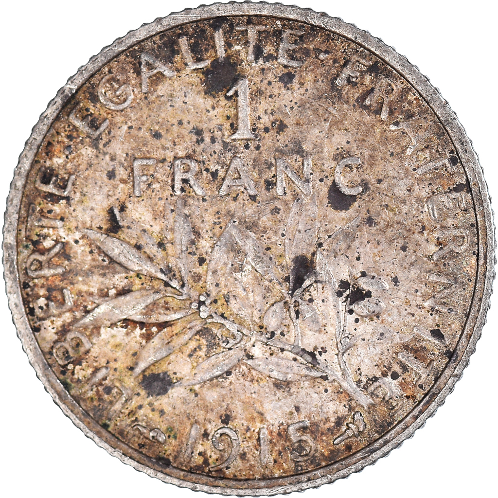 Moneda, Francia, Franc, 1915